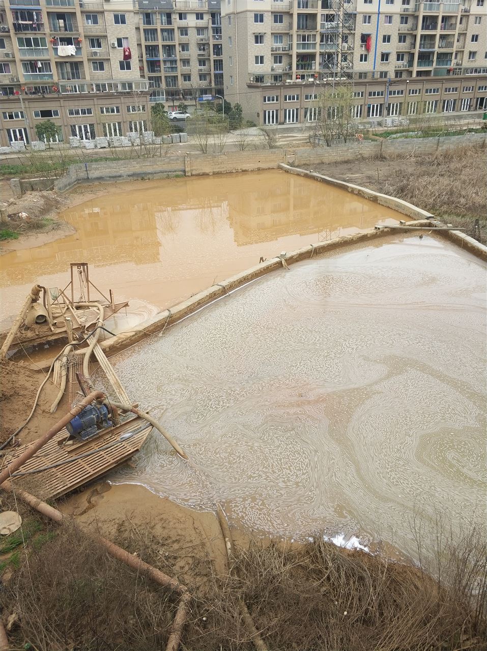 东湖沉淀池淤泥清理-厂区废水池淤泥清淤